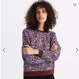 Madewell Sweatshirt in Tigerized Print